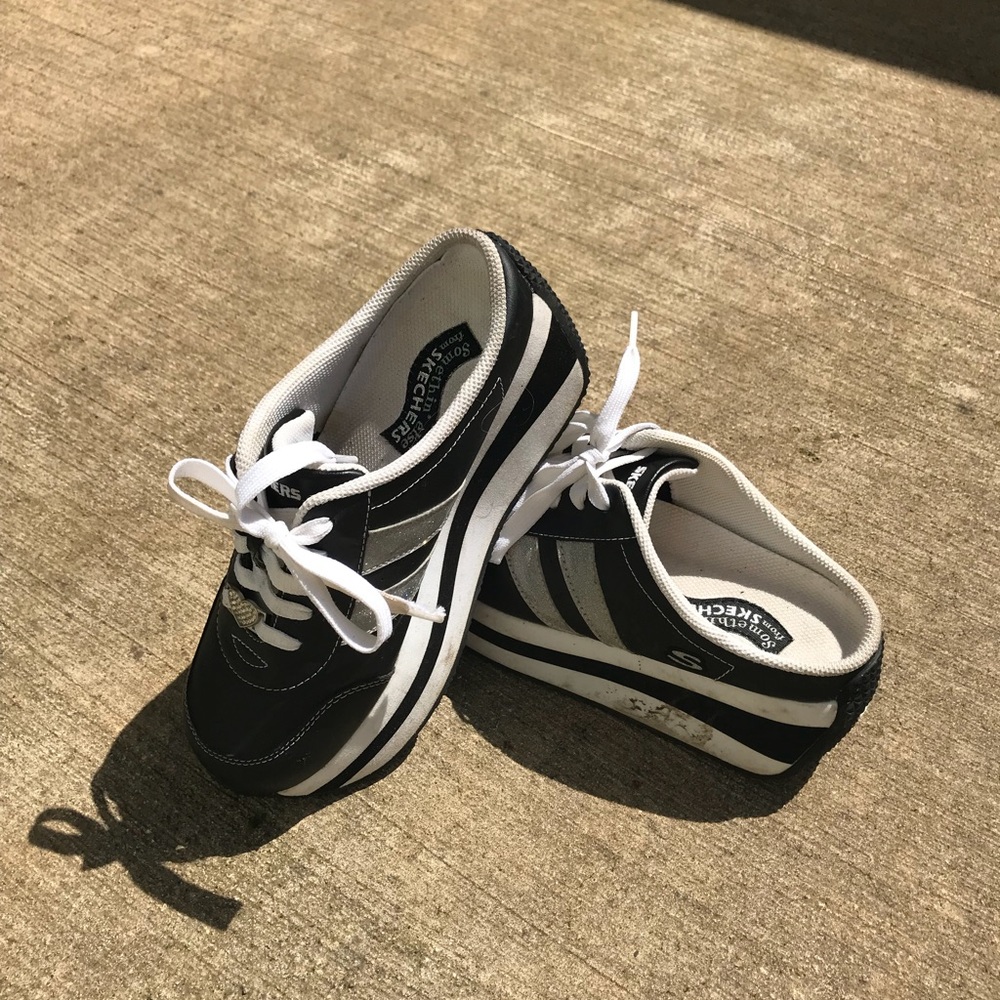 SKETCHERS platform slip on tennies